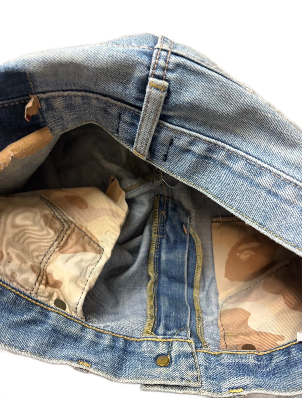 BAPE printed denim (S)
