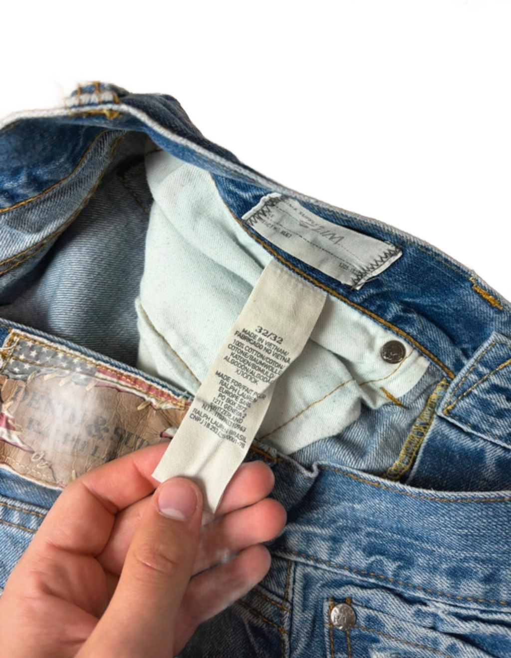 Ralph Lauren washed denim (M)