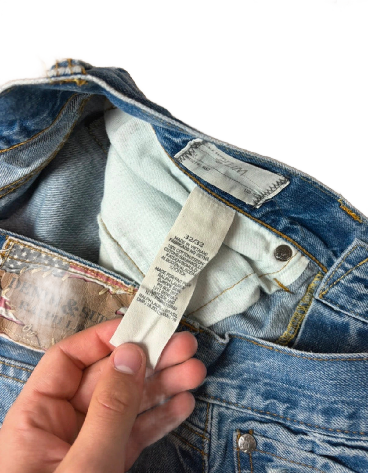 Ralph Lauren washed denim (M)
