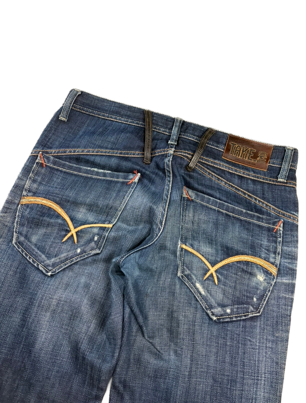 Archive washed straight denim (L)