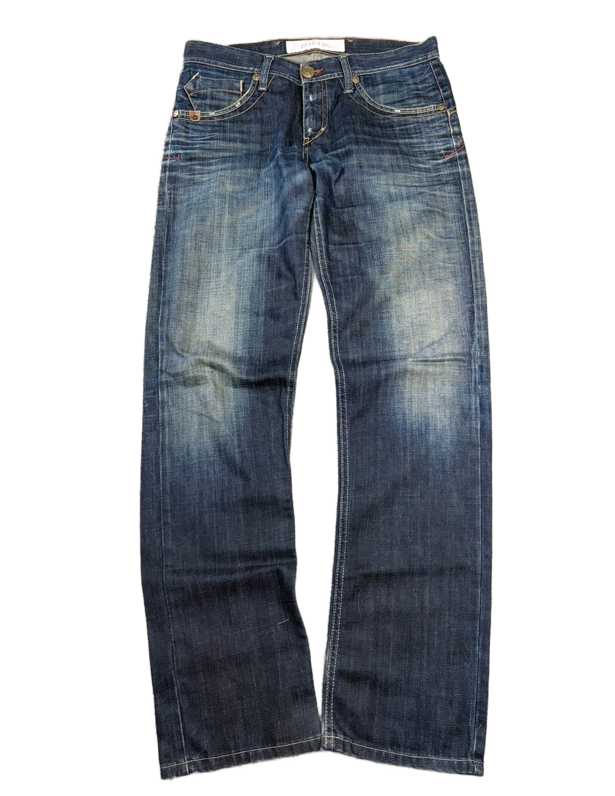 Archive washed straight denim (L)
