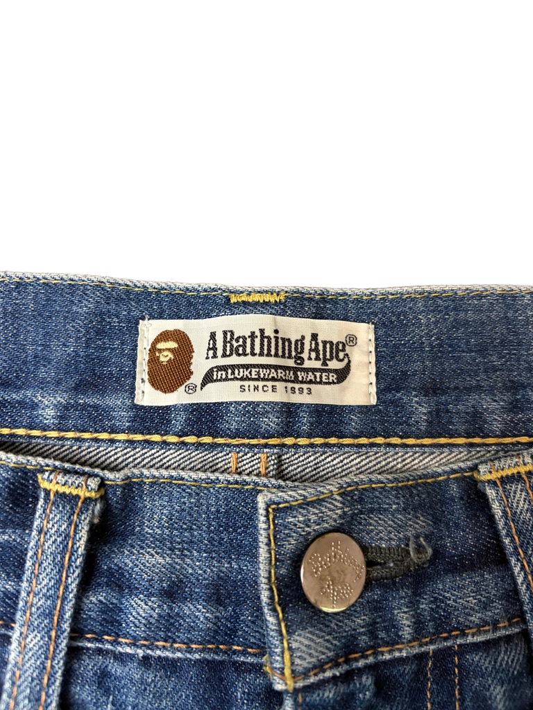 BAPE printed selvedge denim (M/L)