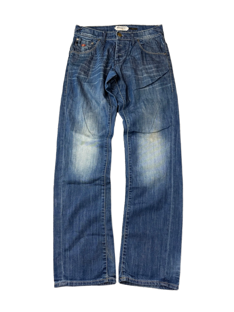 Archive washed straight denim (S/M)