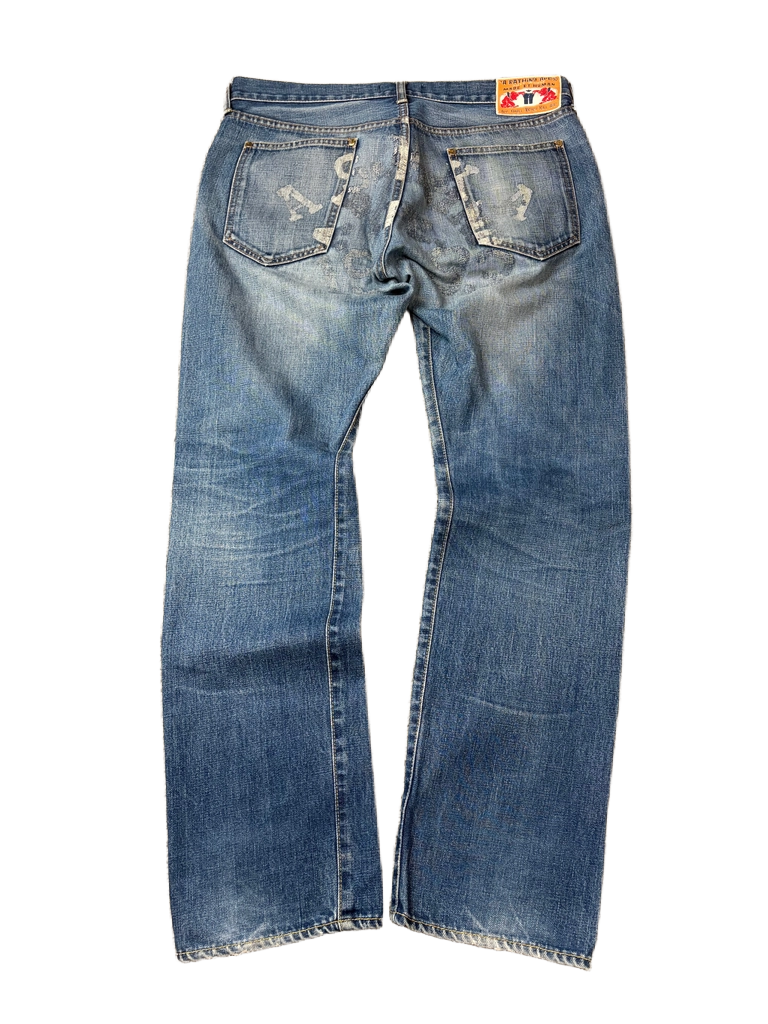 BAPE printed selvedge denim (M/L)