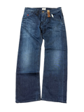 Washed straight denim (S)